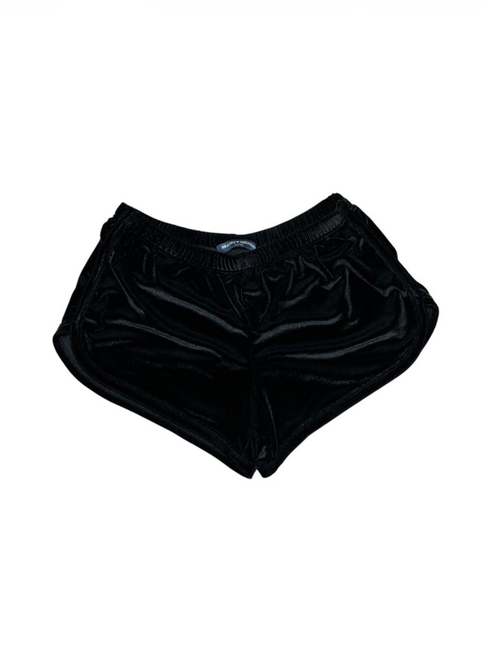 Brandy Melville Black Velvet Shorts Lounge Womens OS